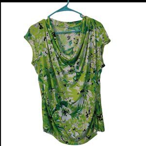 Worthington Women's Floral Top Size: PXL (Petite)